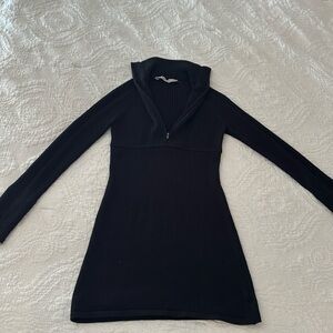 Athleta zip up knitted sweater dress XXSP